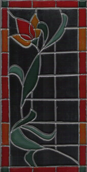 Startsetje spiegel Lood Bloem 15 x 30 cm