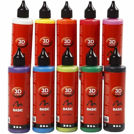 Gekleurde en Glitter contouren